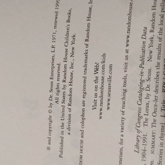 The Lorax By Dr. Seuss - Picture 4 of 4